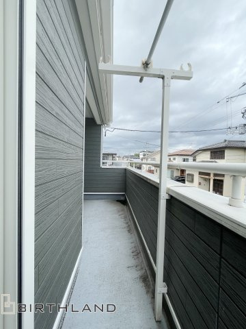 安積町荒井　中古戸建てのバルコニー