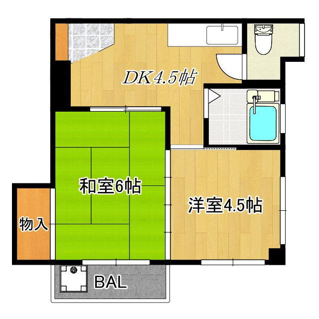 新力ハウスの間取り|間取り図です