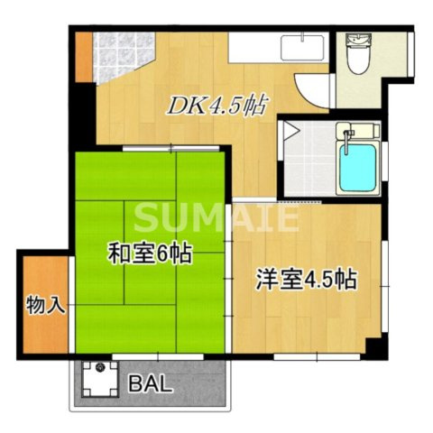 新力ハウスの間取り|間取り図です