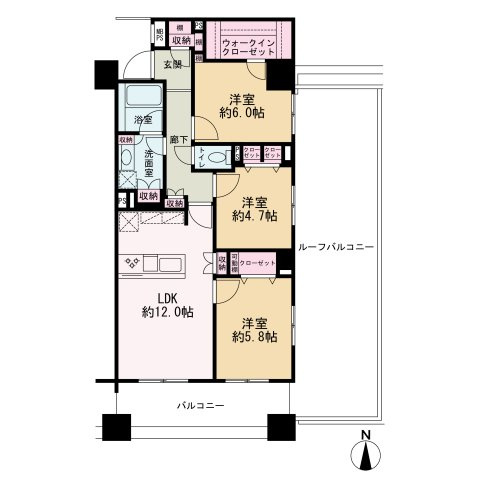ライオンズステーションプラザ草加の間取り