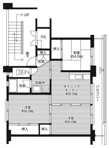 【間取り】 | ビレッジハウス学文路