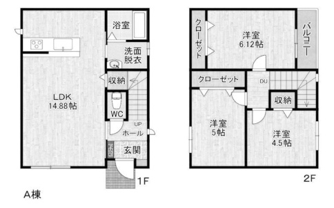 サンラプロ東水町　A棟の間取り