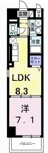 【間取り】 | パークサイド法円坂