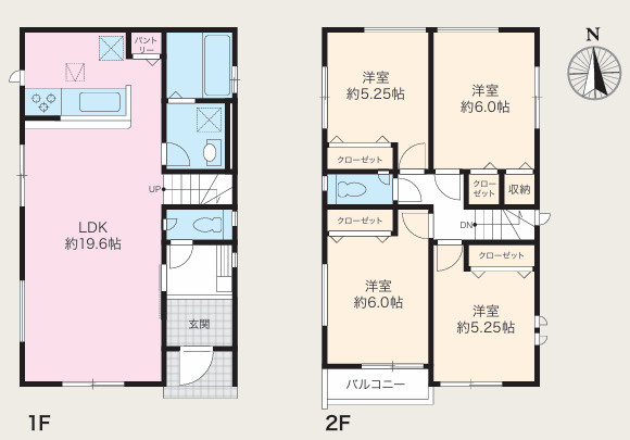 【間取り】 | 平塚市東八幡４丁目　全３棟　新築住宅