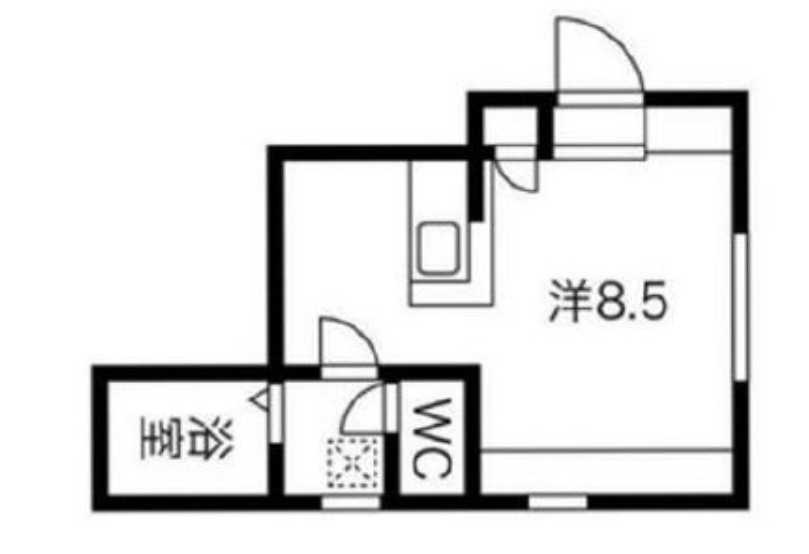 SAKURAAXIS用賀　オール電化　ネット無料　礼金０の間取り