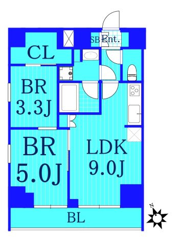 クレインメゾン新川通の間取り