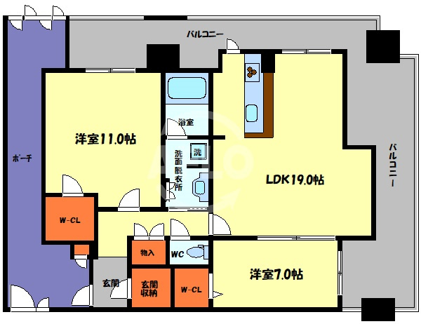 PHOENIX日本橋高津の間取り|PHOENIX日本橋高津（フェニックス日本橋高津）　間取り