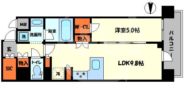 リンクハウス難波元町の間取り|リンクハウス難波元町　間取り