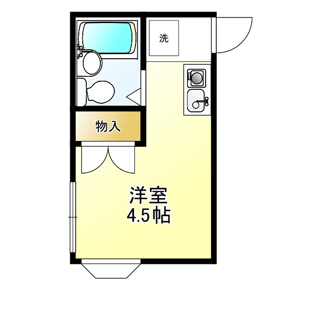 三鷹市深大寺３丁目のアパートの間取り