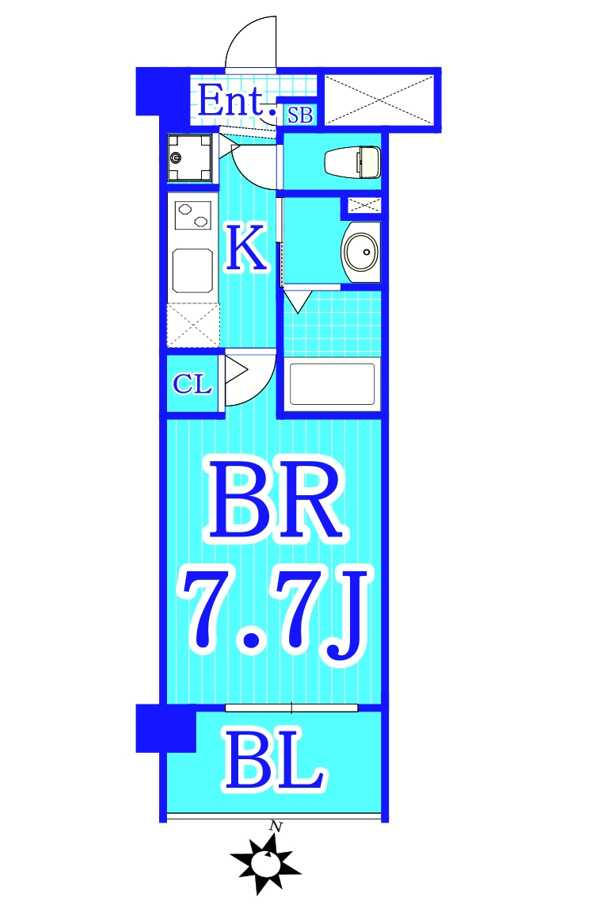 フェリース横濱の間取り