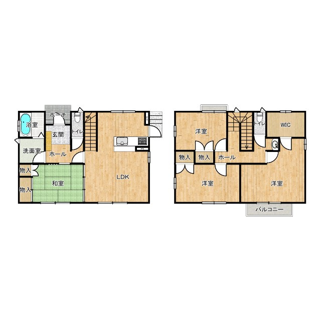 東山1丁目　中古戸建ての間取り
