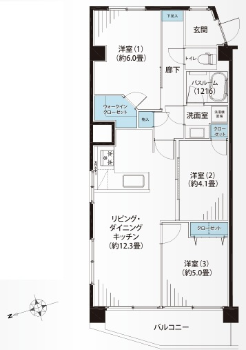 見て見て！！駅が目の前！！ワンチャン傘なくても暮らせそうな距離感！！走れば２秒！で、フランス人もビックリ！な、【リフォーム／シーアイマンション神奈川】の間取り