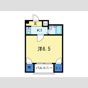 神戸市中央区古湊通２丁目の賃貸マンションの間取り