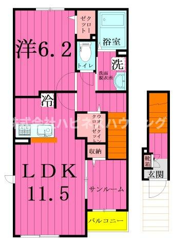 ジャム　ハウスの間取り
