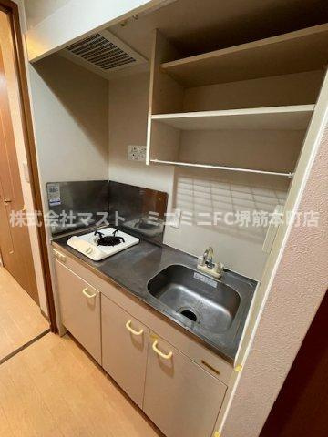 大阪市中央区松屋町の賃貸マンションのキッチン
