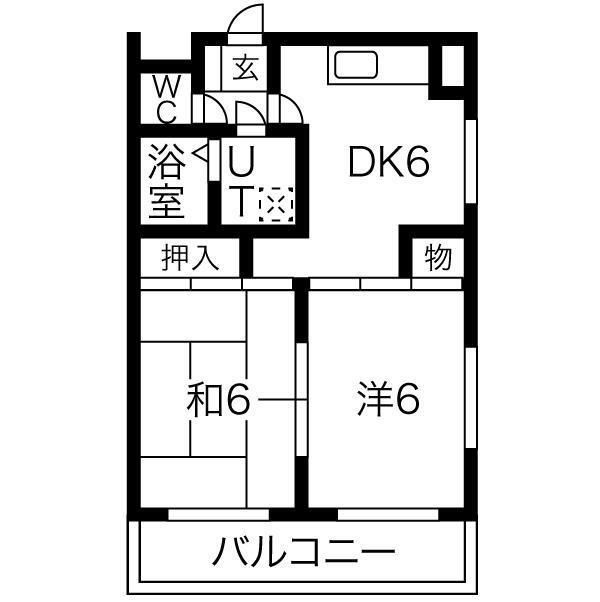 森ハイツの間取り