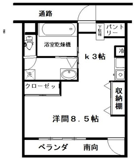 【間取り】 | 熊野前８ビル | 間取りです。