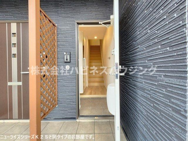 ジェルメ柏Ａ棟の玄関