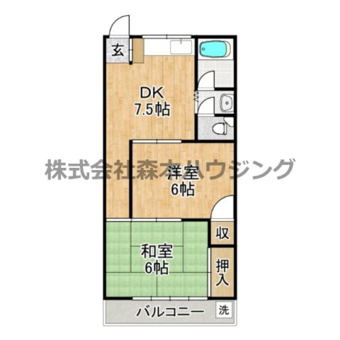 【間取り】 | 　ヒロミツイースト