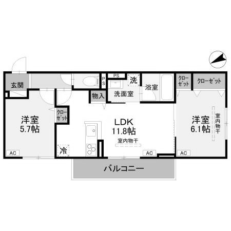 【間取り】 | D-Luxe中居町