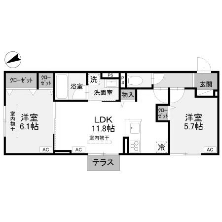 【間取り】 | D-Luxe中居町