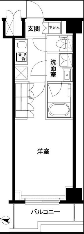 ルーブル武蔵小杉六番館の間取り