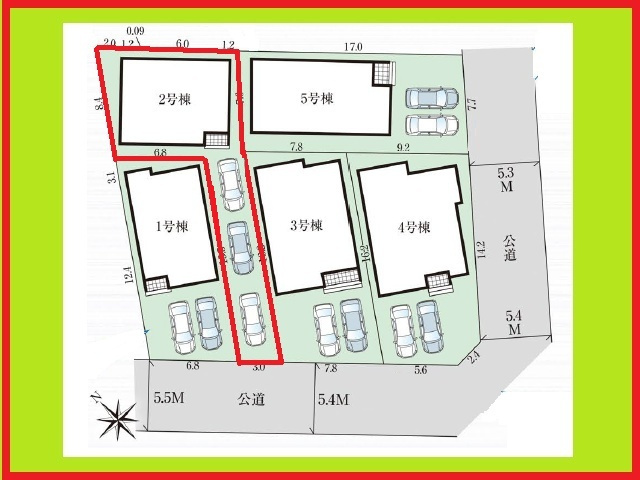 清須市中河原の新築一戸建の区画図|◇２号棟◇　　