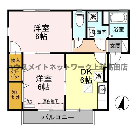 ロイヤルガーデン子安 Ｄの間取り|間取図