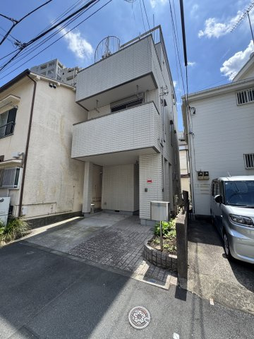 文京区千駄木３丁目中古戸建て　屋上つきの前面道路含む現地写真