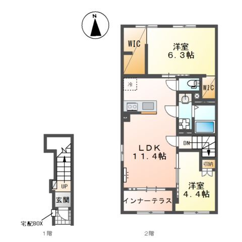 【間取り】 | 仮）相模原市南区アパート新築工事