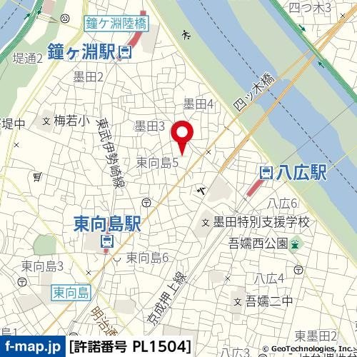 ＧＥＮＯＶＩＡ東向島Ⅲｓｋｙｇａｒｄｅｎの地図