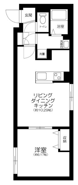 ＣＥＮＴＲＡＬ　ＧＡＲＤＥＮ　ＲＥＳＩＤＥＮＣＥ　ＴＯＫＹＯの間取り