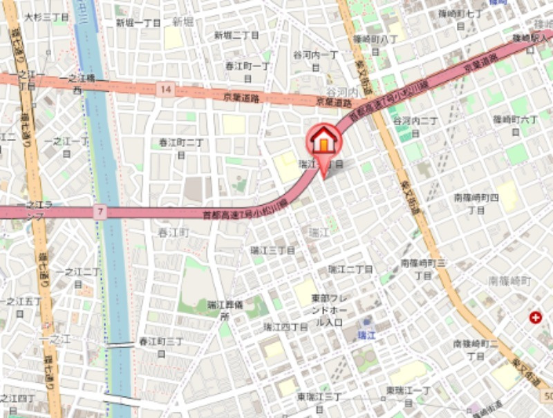 リブレリー瑞江の地図