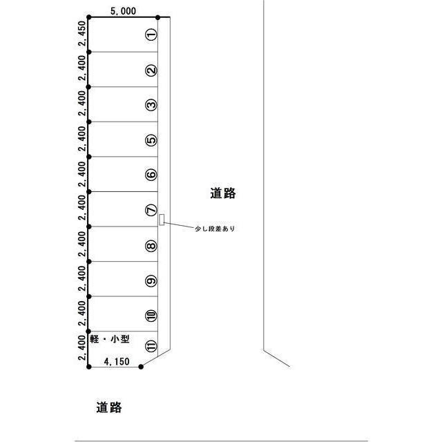 岐阜市西荘２丁目の駐車場の間取り