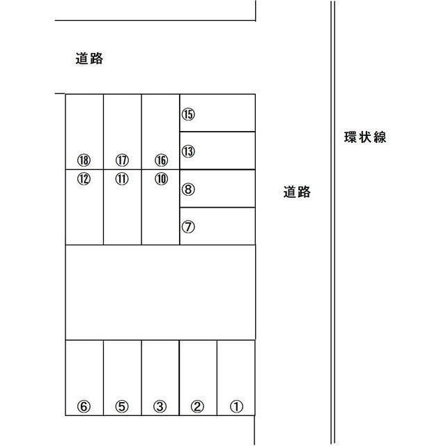 岐阜市西荘２丁目の駐車場の間取り