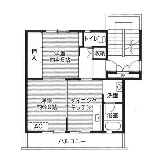 ビレッジハウス大仁１号棟の間取り