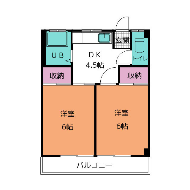 タカギアパートの間取り