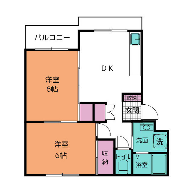 五月第二ハイツの間取り