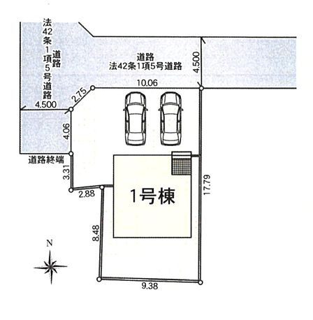 山北町山北新築戸建て　第5-1号棟の区画図|区画図「山北町山北新築戸建て」