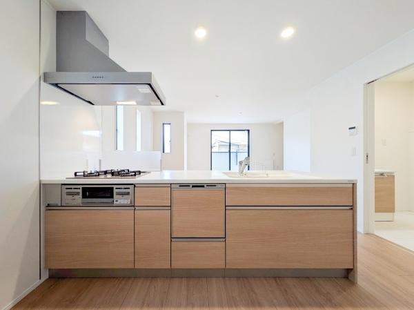 川崎市中原区小杉陣屋町１丁目の新築一戸建のキッチン|食洗器付きなのは家事の負担を軽減してくれる嬉しいポイント♪