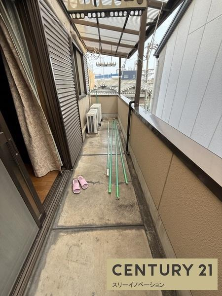 千島3丁目倉庫付き中古戸建のバルコニー