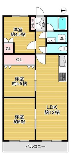 【間取り】 | プレジデント東大阪4号棟