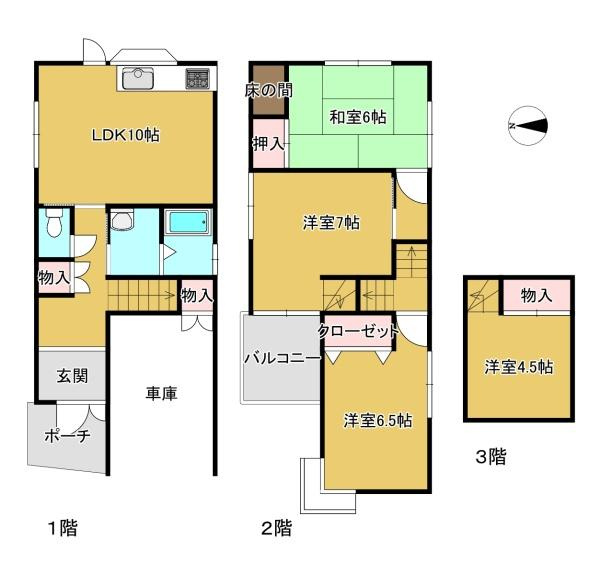 桜井市芝　一戸建の間取り
