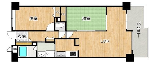 【間取り】 | ライオンズマンション若江東壱番館　中古マンション