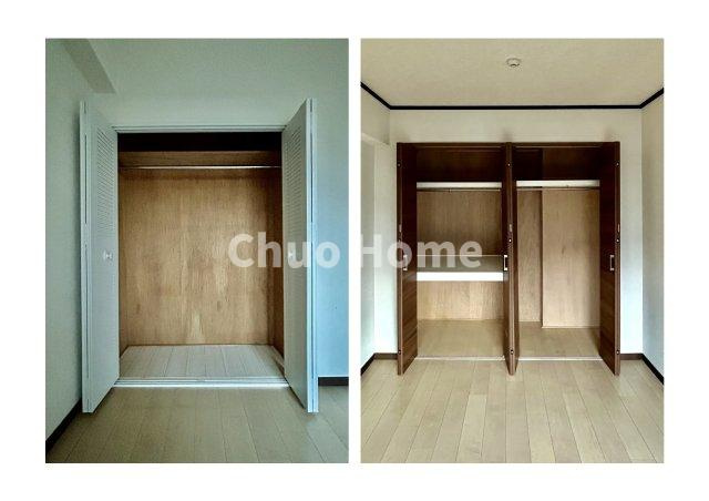 ライオンズマンション金町第5の収納|居室にはクローゼットを完備し、自由度の高い家具の配置が叶うシンプルな空間です。お子様の成長と必要になる子供部屋を与えるにはぴったりの間取りですね。
