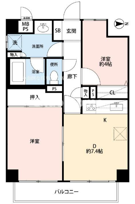 ライオンズマンション金町第5の間取り|間取り図