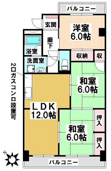 【間取り】 | ドリーム梨花
