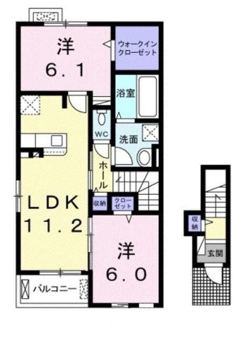 ビバーチェ　Ｂの間取り