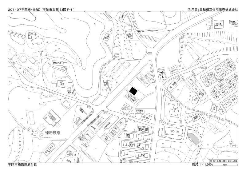 萩原　店舗（犬猫病院あと）の地図