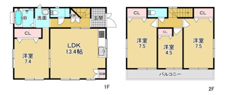 【間取り】 | 横浜市鶴見区獅子ヶ谷１丁目戸建